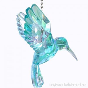 Acrylic Hummingbird Ceiling Fan Pull Light Chain Ornament (Blue) - B077PDTQ8Z