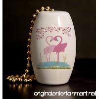 Flamingo Love Porcelain Fan / Light Pull - B00LF8HAOA