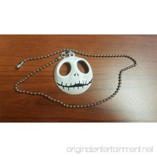 Jack Skellington Nightmare Before Christmas Halloween Ceiling Fan Light Kit Beaded Pull Chain 3 COLORS (Silver) - B01I41UE16