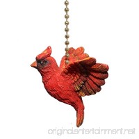 Red Cardinal Bird Ceiling Fan Light Pull Chain Home Decor - B000SOD8DO