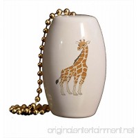 Standing Giraffe Porcelain Fan/Light Pull - B004MDPDJE