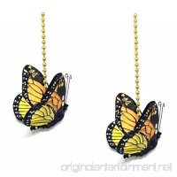 WeeZ Industries - Monarch Butterfly Ceiling Fan Pull Chain Extension Ornament 6"L (2) - B079ZZ384X