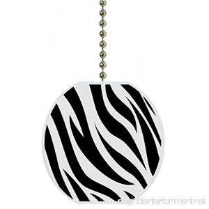 Zebra Print Animal Skin Ceramic Fan Pull - B00QUF2ARK