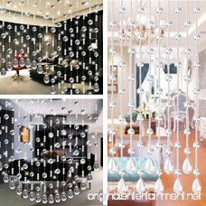 24 Pieces Teardrop Chandelier Crystals Bantoye 38 MM Clear Crystal Pendants with 48 Pcs Octagon Beads for Dining Living Room Bedroom Hallway Chandelier - B07C5PDZMP
