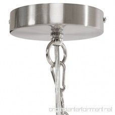 Best Choice Products 18 4-Light Sphere Pendant Chandelier Lighting Fixture (Brushed Nickel) - B0772Z68XK