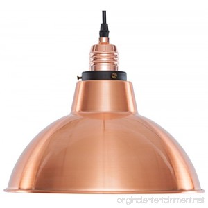 Light Society Corianna Pendant Light Brushed Copper Modern Industrial Farmhouse Lighting Fixture (LS-C152) - B01LZUIN07
