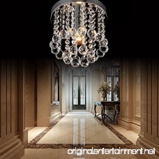 Mini Style 1-light Flush Mount Crystal Chandelier Ceiling Light for Bedroom(Diameter 7.87) - B01LXRV5Q9