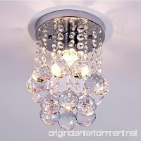 Mini Style 1-light Flush Mount Crystal Chandelier Ceiling Light for Bedroom(Diameter 7.87") - B01LXRV5Q9