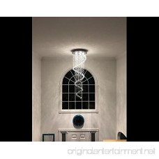 Modern Contemporary Swirl Chandelier Rain Drop With All Crystal Balls for Foyer Dining Room Kitchen D20'' X H61'' Of CYSTOP - B00NGCAHNY