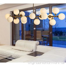 Modern Modo 16 Round Glass DNA LED Chandelier Pendant Lamp Ceiling lamp Fixture (Gold) - B0791G5YL7