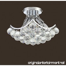 Saint Mossi Chandelier Modern K9 Crystal Raindrop Chandelier Lighting Flush mount LED Ceiling Light Fixture Pendant Lamp for Dining Room Bathroom Bedroom Livingroom 4 E12 Bulbs Required H9 X W9 X L9 - B01KBO7BJ2