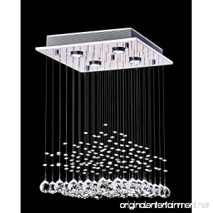 Saint Mossi K9 Crystal Rain Drop Chandelier Modern & Contemporary Ceiling Pendant Light H22 X W16 X L16 - B010077P3C