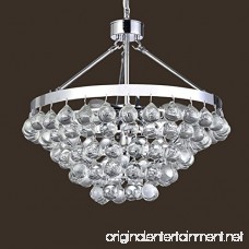 Saint Mossi Modern K9 Crystal Raindrop Chandelier Lighting Flush mount LED Ceiling Light Fixture Pendant Lamp for Dining Room Bathroom Bedroom Livingroom Umbrella-shaped 4 E12 Bulbs Required H39 X D18 - B01KBO7D5Y