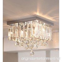 Siljoy Crystal Chandelier Lighting Modern Raindrop Ceiling Lighting W10 x H9 - B01LWXBBOC
