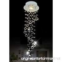 Siljoy Raindrop Chandelier Lighting Modern Crystal Ceiling Lighting D7.9" x H29.5" - B01LYJZU9B