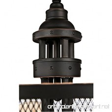 Westinghouse 6332900 Walter Four-Light Indoor Chandelier Oil Rubbed Bronze Finish with Highlights and Mesh Shade - B073R3SX9N