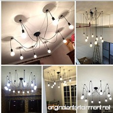 ZHMA Ceiling Spider Lamp Light Pendant Lighting Antique Classic Adjustable DIY Lighting Chandelier Modern Chic Industrial Dining 8 Arms(Each with 1.7m Wire) - B077D5YV6C