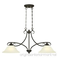 6305900 Dunmore Two-Light Indoor Island Pendant  Oil Rubbed Bronze Finish with Frosted Glass - B01LSAMTHM