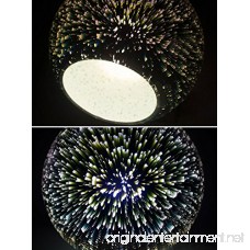 7PM H10.7 x W8.7 3D Colourfull Glass Fireworks ART Injuicy Lighting Pendant Light for Restaurant Bedroom Living Dining Room - B0718YTW41