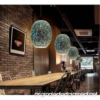 7PM H10.7" x W8.7" 3D Colourfull Glass Fireworks ART Injuicy Lighting Pendant Light for Restaurant Bedroom Living Dining Room - B0718YTW41