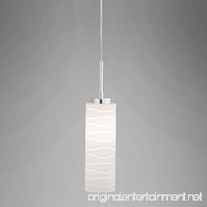 Avellina One-Light Pendant Lamp Carved Opal Glass - Linea di Liara LL-P828 - B00NC9OD6S