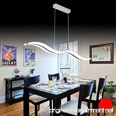 Create For Life Modern Wave LED Pendant Light Dimmable Fixture Ceiling Contemporary Chandelier Light LED Hanging Light Fixture for Contemporary Living Room (Support Dimming With Remote Control 36W) - B01M8KU87H