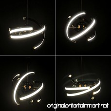 ELINKUME 23W LED Pendant Light Modern Chandelier Ceiling Light Fixture AC85-265V 4000K Natural Light Tube & Cord Adjustable - B07169CRZL
