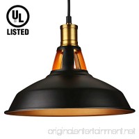 Industrial Metal Black Pendant Light  Adjustable Hanging Height  Ceiling Mounted  Warm Tone Effect Barn Lampshade perfect for Kitchen Bar Counter Dining Room Restaurant Pool Table  2 YEARS WARRANTY - B01MQXM2IH