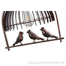 Industrial Retro Birdcage Bronze Pendant Lighting - Battaa CTI5010 (2018 New Design) Creative Lovely Birds Chandelier Vintage Loft Metal Ceiling Lamp For Bedroom Restaurant Cafe Bar 2-Year Warranty - B01MRGAJ3Y