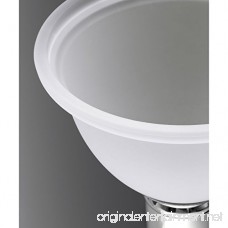 Progress Lighting P5078-09 1-Light Stem-Hung Mini-Pendant with White Etched Glass Brushed Nickel - B0014HG66K