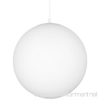 Revel/Kira Home Ceres Large 14" Modern 1-Light Glass Globe Pendant Light  White Finish - B07122B1R2