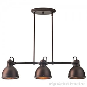 Stone & Beam Emmons Triple Pendant with Bulbs 8.25-56.25 H Oil-Rubbed Bronze - B071S5RLR6