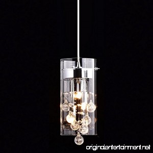Truelite Modern G9 Glass Pendant Crystal Hanging Light Fixture - B01ESFGBDM