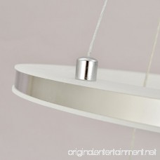 UNITARY BRAND Modern Nature White LED Acrylic Pendant Light With 3 Rings Max 33W Chrome Finish - B00VV4JVGS