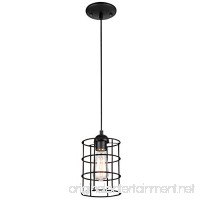 Westinghouse 6100600 Industrial One-Light Adjustable Mini Pendant with Metal Cage Shade  Oil Rubbed Bronze Finish - B00QH4TJO6