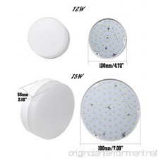 4.72 LED Ceiling Light Fixture for Closet Bathroom Dinning room Laundry room 12W Flush mount Ceiling Downlight 6000K Cool White AC 110-220V - B073Z6M9K1