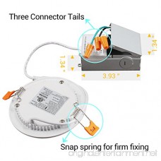 9W 4inch Ultra-Thin Downlight 650LM 5000K Daylight Dimmable Recessed Ceiling Light Remote Driver cETLus Listed - 4 Pack - B07CL9PYPP