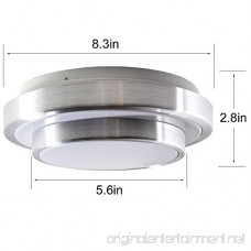 AFSEMOS 8.3-inch LED Flush Mount Ceiling Light 12W 960LM 80W Incandescent (22W Fluorescent) Bulbs Equivalent Round Flush Mount Lighting LED Ceiling Light for Kitchen Bathroom Dining Room - B07BVNF4GB