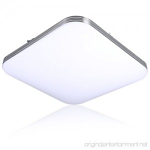 B-right 20W Square LED Flush Mount Ceiling Light 5000K Cold White 1400lm Super Bright 13-Inch - B06ZXR42Q7