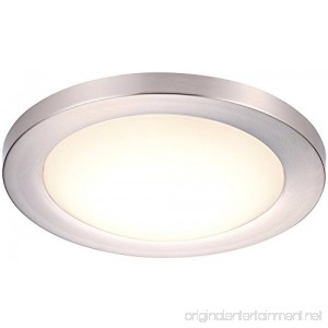 Cloudy Bay 12 inch LED Flush Mount Ceiling Light 4000K Cool White Dimmable 17W 1100lm -120W Incandescent Equivalent Brushed Nickel Finish - B073QVHXXR