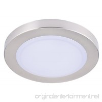 Cloudy Bay LMFFM712840BN 7.5 inch LED Mini Flush Mount Ceiling Light 4000K Cool White Dimmable 12W 840lm -100W Incandescent Fixture Equivalent LED Flush Mount for Bathroom Hallway Entry  Wet Location - B06XT21KPB