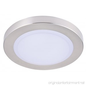 Cloudy Bay LMFFM712840BN 7.5 inch LED Mini Flush Mount Ceiling Light 4000K Cool White Dimmable 12W 840lm -100W Incandescent Fixture Equivalent LED Flush Mount for Bathroom Hallway Entry Wet Location - B06XT21KPB