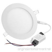 DELight 12W Ultra-thin LED Flat Panel Light  6000-6500K  960LM  80W Equivalent  LED Recessed Ceiling Down Light  10 Pack - B00RCC6Q48