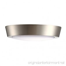 GetInLight 5 Inch Flush Mount LED Ceiling Light with ETL Listed Bright White 4000K Brushed Nickel Finish IN-0302-1-SN-40 - B06XR8RWMV