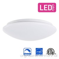 IN HOME 11-inch LED Flush mount Ceiling Light MS Series 20W (100 Watt equivalent)  Dimmable  5000K (Daylight)  1864 Lumens  White Finish with Acrylic shade  ETL and ENERGY STAR listed - B077HLM35D