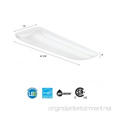 Lithonia Lighting FMLL 14IN 40K 80 CRI LED Rectangle 48-inch by 14-inch Puff Flushmount 5000 Lumens White - B01N7YVJJ6