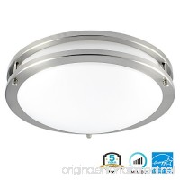 Luxrite LED Flush Mount Ceiling Light  12 Inch  Dimmable  5000K Bright White  1380 Lumens  18W Ceiling Light Fixture  Energy Star & ETL - Perfect for Kitchen  Bathroom  Entryway  and Closet - B072HM7JJ2