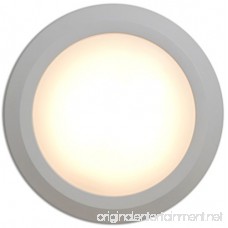 NEW Round Flush Mount Thin Ceiling Light |  LED Disc Shaped Thinnest Round Dimmable Lighting Fixture | Direct Wire Lights | No Drywall Work Required | 4000K Cool Light |12 White - B0713TKV89