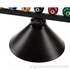59” Metal Hanging Billiard Pool Table Lighting Fixture with 3 Lamp Shades- Available in Green & Black (Black) - B07CQQC4ZM