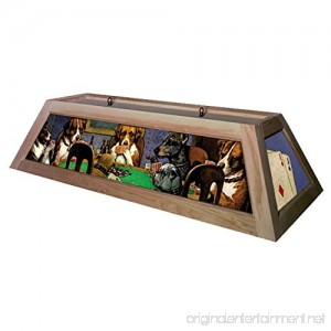 Dogs Playing Poker Pool Table Light - Raw/Unfinished - B008UU7WRQ
